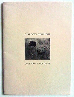 Bild des Verkufers fr Charlotte Rosshandler. Questions & portraits. Vingt ans de photographie - Twenty years of photography zum Verkauf von Claudine Bouvier