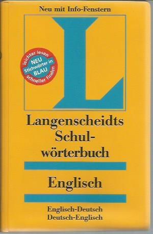 Langenscheidts Schulwörterbuch, Englisch