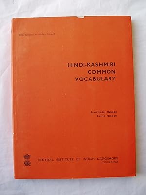 Seller image for Hindi-Kashmiri Common Vocabulary for sale by Expatriate Bookshop of Denmark