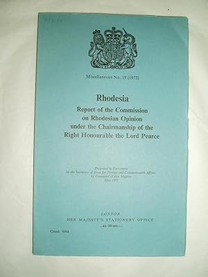 Rhodesia : Report of the Commission on Rhodesian Opinion under the Chairmanship of the Right Hono...