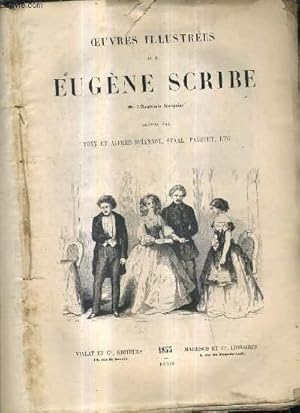 Imagen del vendedor de OEUVRES ILLUSTREES DE M.EUGENE SCRIBE - CARLO BROSCHI + LE PRIX DE LA VIE + LA MAITRESSE ANONYME + LA CONVERSION + LE JEUNE DOCTEUR OU LE MOYEN DE PARVENIR + MAURICE + JUDITH + UN MINISTRE SOUS LOUIS XV + LE TETE A TETE + LE ROI DE CARREAU + POTEMKIN ETC. a la venta por Le-Livre