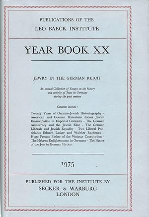 POST-WAR PUBLICATIONS ON GERMAN JEWRY. A SELECTED BIBLIOGRAPHY OF BOOKS AND ARTICLES 1974.
