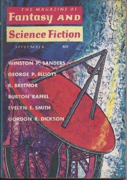 Seller image for The Magazine of FANTASY AND SCIENCE FICTION (F&SF): September, Sept. 1960 for sale by Books from the Crypt