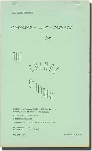 Imagen del vendedor de The Spiral Staircase (Original post-production script for the 1961 re-release of the 1945 film) a la venta por Royal Books, Inc., ABAA