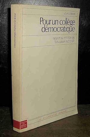 Image du vendeur pour POUR UN COLLEGE DEMOCRATIQUE mis en vente par Livres 113