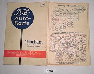 Imagen del vendedor de BZ-Karte 46: Mannheim / Bad Kreuznach / Darmstadt / Heidelberg / Odenwald a la venta por Versandhandel fr Sammler
