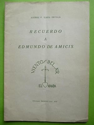 Seller image for Recuerdo a Edmundo de Amicis. for sale by Carmichael Alonso Libros