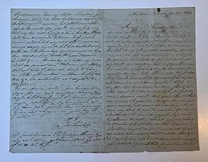 [Manuscript] ENSCHEDÉ Uitvoerige brief van L.W. Enschedé, Montreux 1862, aan vriendin te Leiden. ...