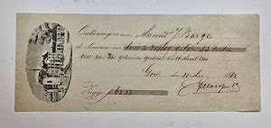 [Receipt/Kwitantie, Quitantie GOOR, CLAESSEN, BARGE] Kwitantie van de firma Claessen te Goor, 186...