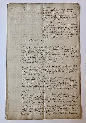 [MANUSCRIPT, LEGAL, DOETINCHEM, HUSLEY, RENSEN] Stuk in een rechtzaak voor het gerecht van Doetin...