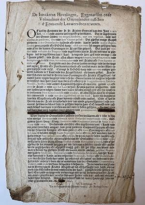 [Printed publication 1645, GRONINGEN]`De jonckeren hovelingen, eygenarfden ende volmachten der Om...