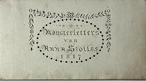 [Calligraphy, 1817] '' Monster letters van Anna Stollee 1817. Titel van oblong cahier met 16 pagi...