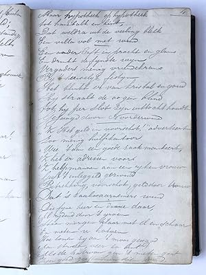 [Index, 1884] Register, folio, met verzen in handschrift, van de hand van J.N. van der Weiden, Zi...