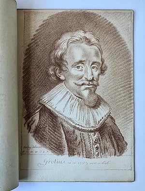 [Crayon portrait Grotius, Hugo de Groot] Printed publication 'Histoire des philosophes modernes a...
