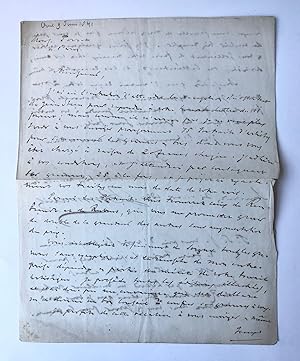 [Manuscript 1840] Letter of J. Immerzeel, d.d. Amsterdam 1840, to Mr. Porret in Paris (Parijs) (d...