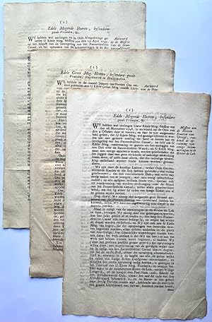 Printed documents Government 1749 | Missive van de Staten van Holland aan Staten van Utrecht, 16-...