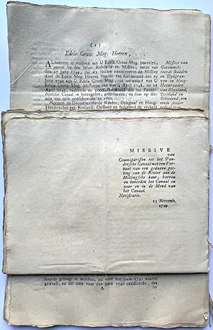 Printed document 1749 | Resolutie 8-10-1749 betr. Pannerdens Kanaal. Folio, 57 pag., gedrukt.