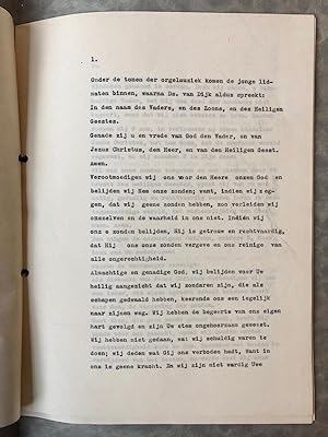 [Typed document Bloemendaal 1936] Bevestiging der nieuwe lidmaten der N.H. Gemeente te Bloemendaa...