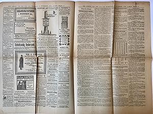 [NEWSPAPER, 1908, BACKER] Afl. van Het Nieuws van den dag 11-11-1908 met o.a. Necrologie Jhr. Mr....
