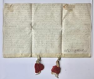 [Charter on parchment with seal 1796] Acte van transport dd. Arnhem 6-8-1790 van een huis, schuur...