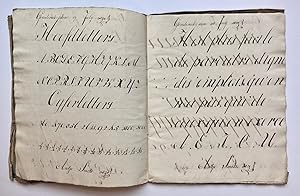 [Caligraphy, Manusript, 1829] Twee cahiers met kalligrafisch schrift, a- van Antje Smits, Goudera...