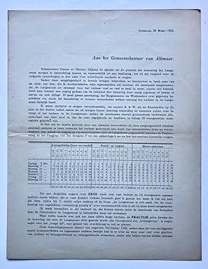 [Printed letter 1925] Brief van Cohen Stuart, dd. Alkmaar 25-3-1925 aan Gemeentebestuur van Alkma...