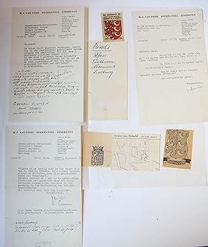 Seller image for [Manuscripts 1955] Drie brieven van M.F. van Piere en J. Kessels, d.d. Eindhoven 1955 aan G. Halwasse, betr. familiewapen Kessels. Manuscripten, 3 pag. for sale by Antiquariaat Arine van der Steur / ILAB