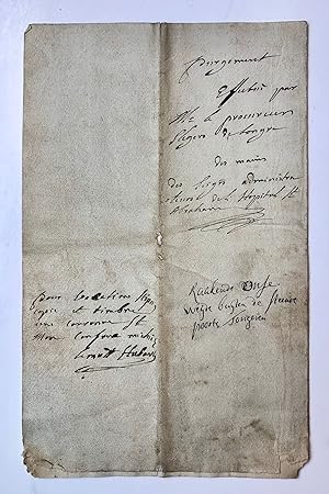 [Publication Belgium 1794] Acte betr. 'onse weijde' buiten de Steene Poorte te Tongeren, 1794. Ma...