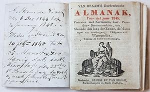 DORDRECHT--- Exemplaar van 'Van Braam's Dordrechtsche Almanak voor het jaar 1845', Dordrecht, Blu...