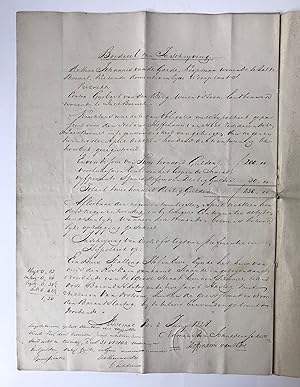 [Legal manuscript, 1828] Deed of mortgage (Acte van hypotheek) d.d. 6-5-1828. Gijsbert v.d. Bergh...