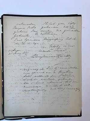[Two manuscripts 1847, The Hague] Twee brieven van Hugo baron van Zuylen van Nijevelt (1781-1853)...