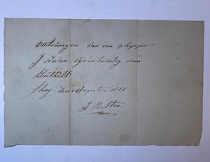 [Receipt/kwitantie 1866] Kwitantie van J. Bolten voor ontvangen kluitkalk van schipper J. Zwan. '...