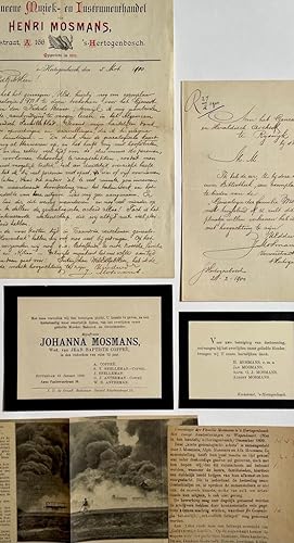 Manuscripts musix 1900 | Twee brieven van J. Mosmans, fa. Henri Mosmans muziekhandel, 's Hertogen...