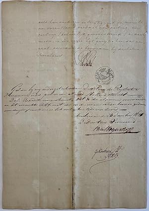 Printed publicaton and manuscript Utrecht 1821 | Verkoping d.d. 30-10-1821, van 's lands domeinen...