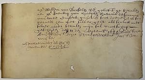 Manuscript 1644 | Verzoek van Joost van Coulster aan Willem van Borselen om aan notaris Jacob van...
