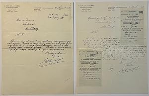 Manuscript 1942 | Twee brieven van ir. Joh. Quaadgras, d.d. Heemstede 1942, aan genealogsich bure...