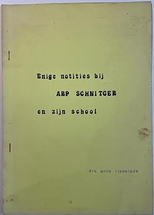 Stencilled document, music | Enige notities bij Arp Schnitger en zijn school, door drs. Anne Riss...