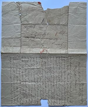 Manuscript in german language 19th century | Brief in het Duits van Wilh. van der Hoop aan Herman...