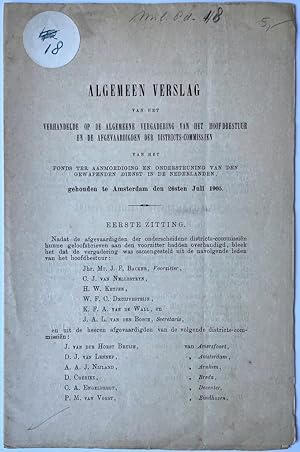 Military 1905 | Algemeen verslag van het verhandelde op de Alg. Vergadering van het hoofdbestuur ...