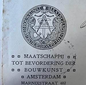 Architecture 1911 | Brief van Maatschappij tot Bevordering der Bouwkunst, d.d. Amsterdam 1911, aa...