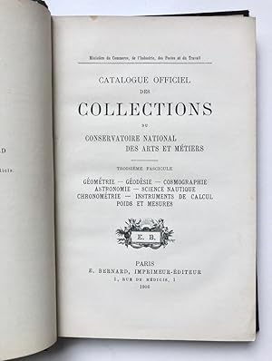 [Science] Catalogue officiel des collections du metiers, deel III: Geometrie, geodesie, cosmograp...