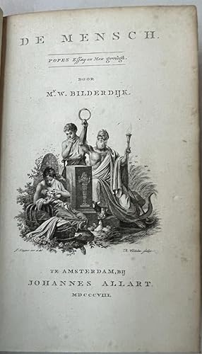 [Literature Bilderdijk 1808] De mensch. Popes Essay on men gevolgd. Translated from the English b...