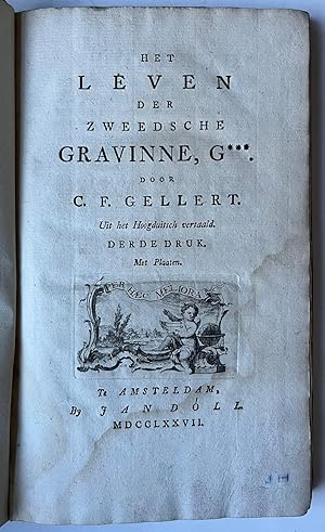 [Literature 1777] Het leven der Zweedsche Gravinne, G***. Vertaald uit het Duits. 3e druk. Amster...