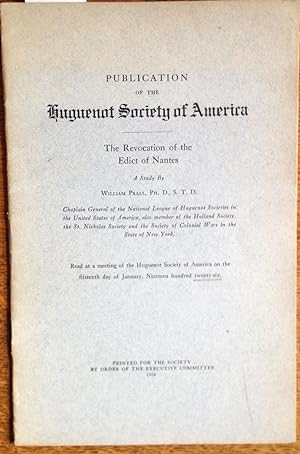 Huguenot Society of America. Proceedings vol 8 (1909-1914). New York 1915, 101 p.