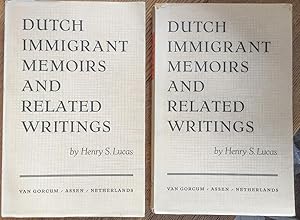 Imagen del vendedor de Dutch immigrant memoirs and related writings. 2 dln. Assen 1955. Gell., 514+480 p. a la venta por Antiquariaat Arine van der Steur / ILAB