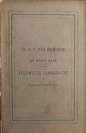 Image du vendeur pour De hooge bank van het Veluwsche Landgericht te Engelanderholt. (Diss.) Utrecht 1874, 203+52 p. mis en vente par Antiquariaat Arine van der Steur / ILAB