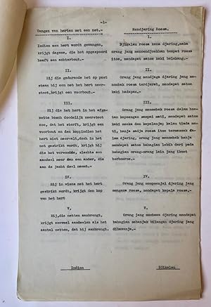 [Typed document Indonesia, Indie 1922] Voorschriften voor het vangen van herten met een net, met ...