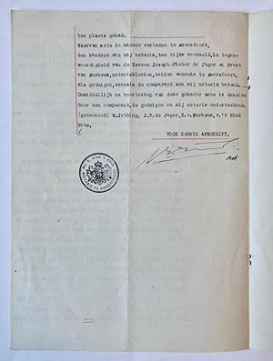 [Will 1947] Eigentijds afschrift van het testament van Willem Jebbing te Amersfoort, d.d. 1947, w...