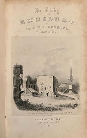 [Prize book, 1851] Prijsboek voor Hendrik Dons dd 13 july 1855: De abdij van Rijnsburg. 's-Hertog...