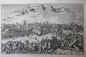 [Antique print, eching, disaster year 1672] De verovering van Coeverde[n] met cast[eel], 30 decem...